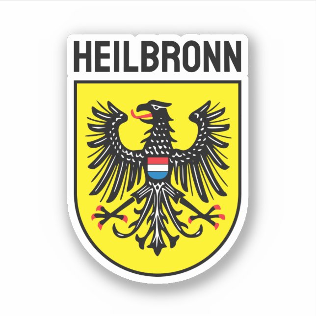 Sticker Armoiries de Heilbronn, Allemagne (Devant)