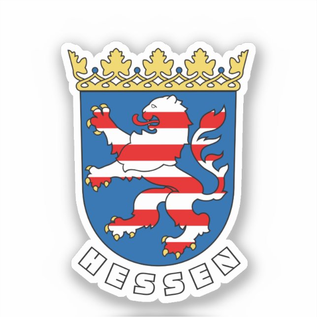 Sticker Armoiries de Hessen (Allemagne) (Recto)