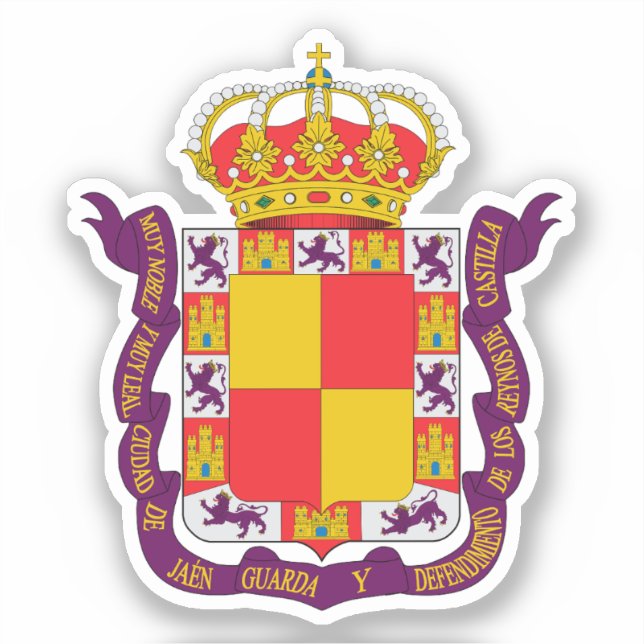 Sticker Armoiries de Jaén, Espagne (Recto)