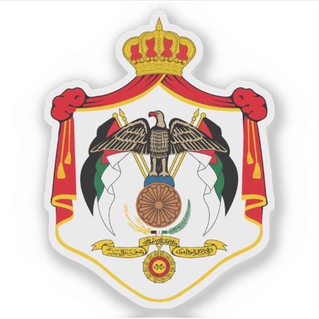 Sticker Armoiries de la Jordanie (Devant)