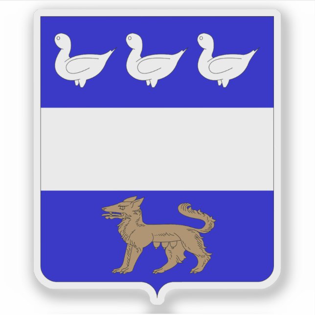 Sticker Armoiries de La Louvière, Belgique (Devant)