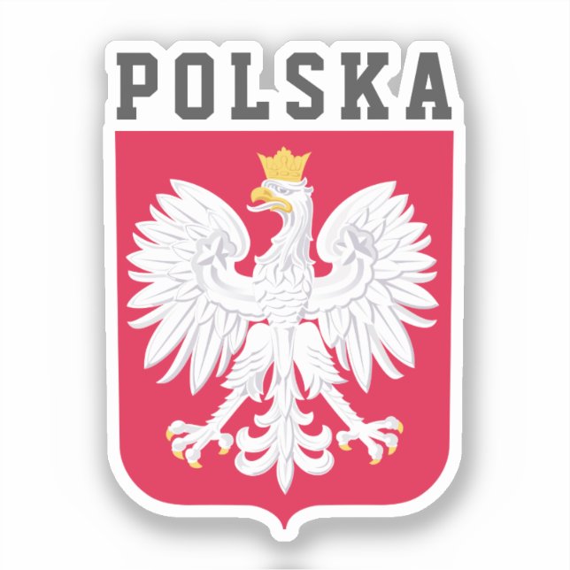 Sticker Armoiries de la Pologne (Recto)