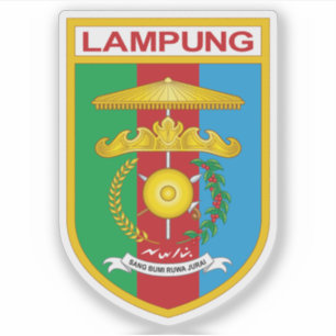 Sticker Armoiries de la province de Lampung, Indonésie