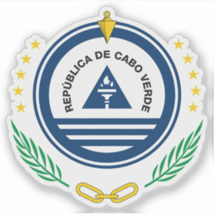 Sticker Armoiries de la République du Cap-Vert (Cap-Vert)