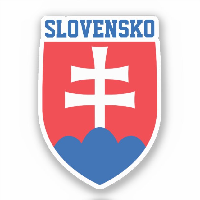 Sticker Armoiries de la Slovaquie (Recto)