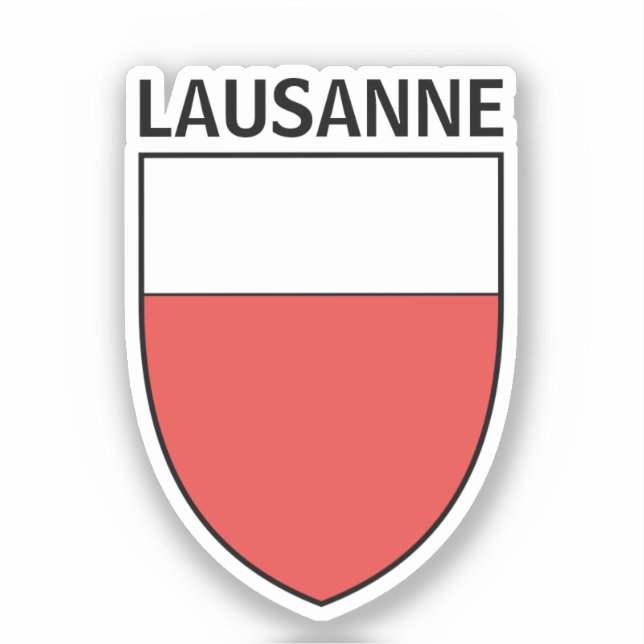 Sticker Armoiries de Lausanne, SUISSE (Recto)