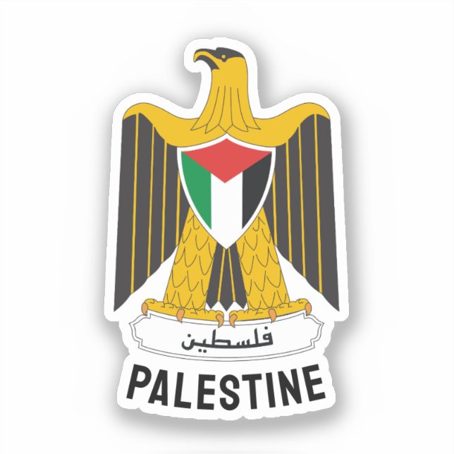 Sticker Armoiries de l'État de Palestine (Recto)