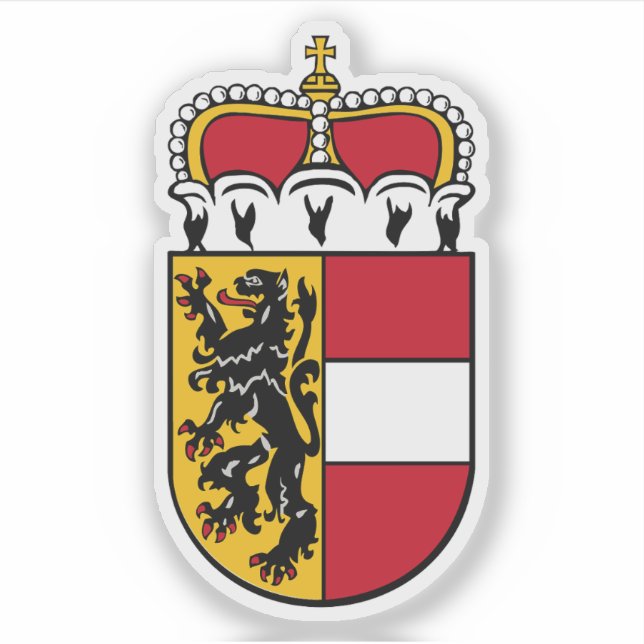 Sticker Armoiries de l'Etat de Salzbourg, Autriche (Devant)