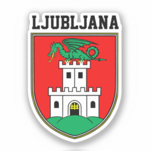 Sticker Armoiries de Ljubljana - SLOVENIE