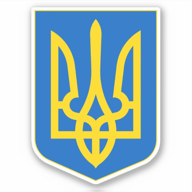 Sticker Armoiries de l'Ukraine (Devant)
