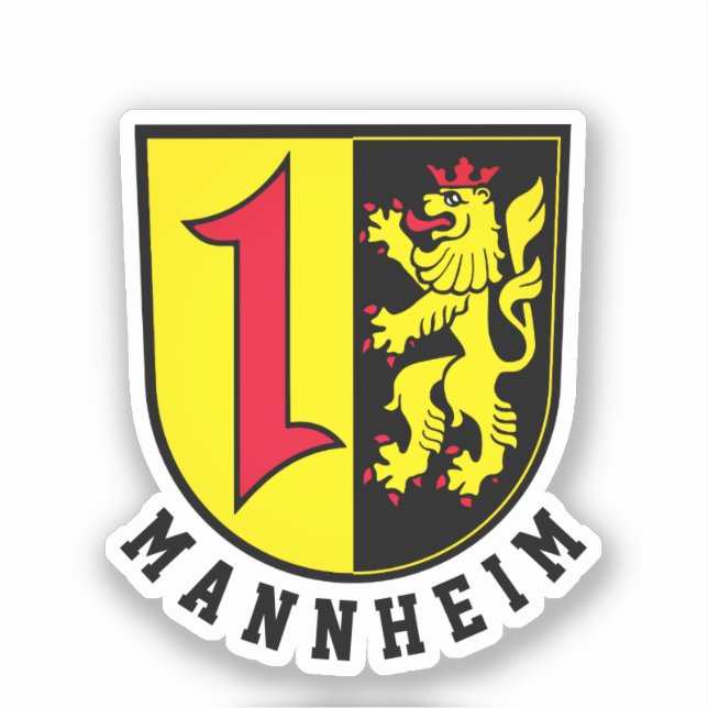 Sticker Armoiries de Mannheim (Recto)