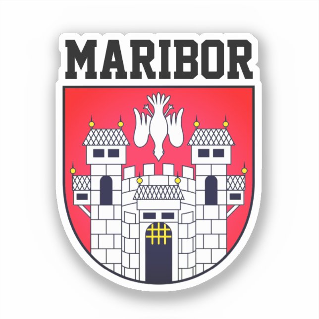 Sticker Armoiries de Maribor - SLOVENIE (Recto)