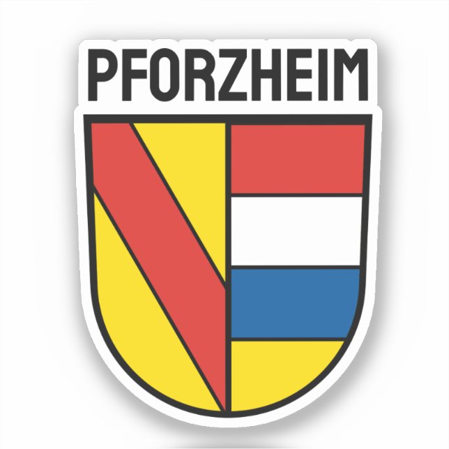 Sticker Armoiries de Pforzheim, Allemagne (Recto)