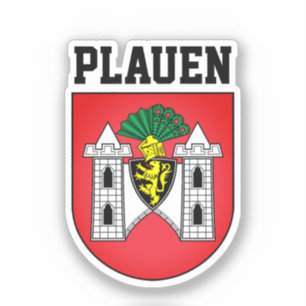 Sticker Armoiries de Plauen, Allemagne