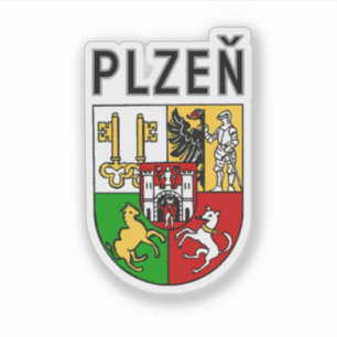 Sticker Armoiries de Plzeň, République tchèque