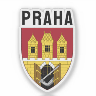 Sticker Armoiries de Prague, République tchèque