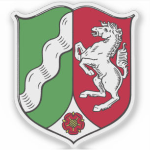 Sticker Armoiries de Rhénanie du Nord-Westphalie, Allemagn
