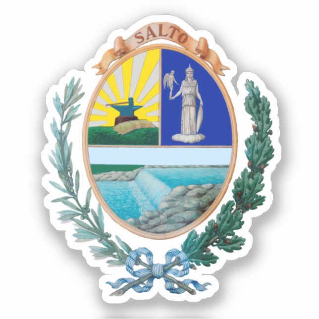 Sticker Armoiries de Salto, Uruguay (Recto)