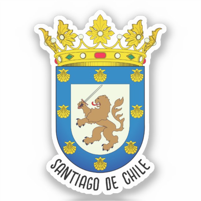 Sticker Armoiries de Santiago du Chili (Recto)