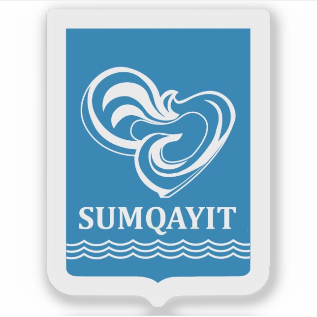 Sticker Armoiries de Sumgait (Azerbaïdjan) (Devant)
