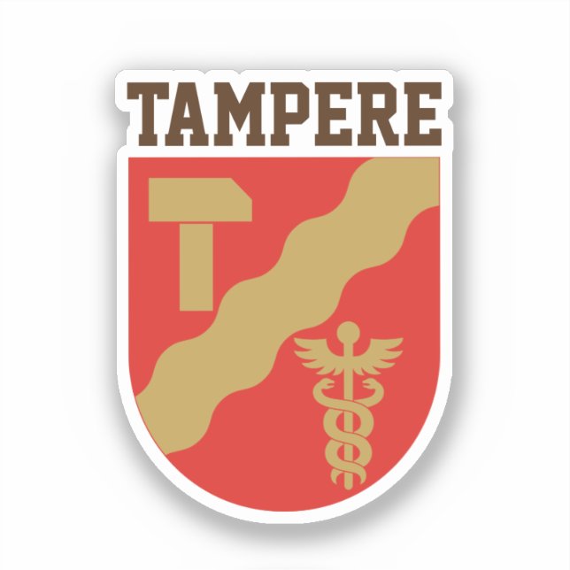 Sticker Armoiries de Tampere, Finlande (Recto)