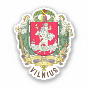 Sticker Armoiries de Vilnius - LITUANIE