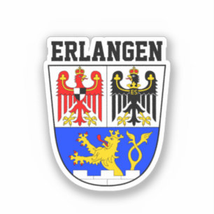 Sticker Armoiries d'Erlangen, ALLEMAGNE