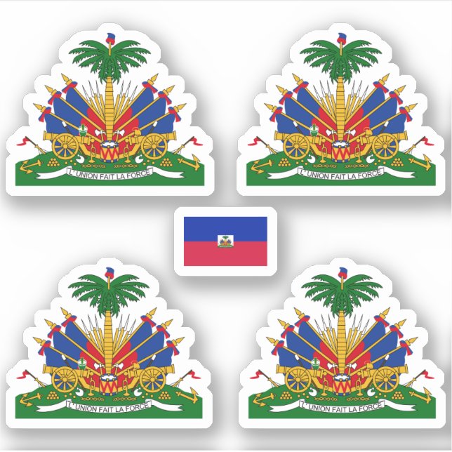 Sticker Armoiries d'Haïti (Devant)