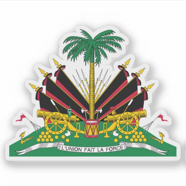 Sticker Armoiries d'Haïti utilisées par Duvalier (1964-198 (Devant)