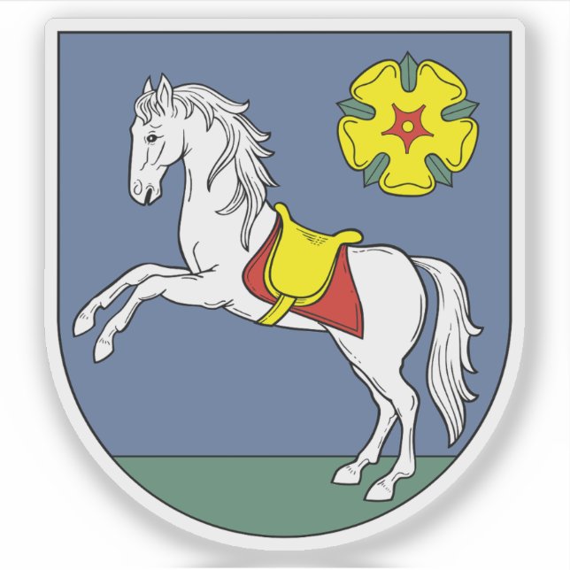 Sticker Armoiries d'Ostrava, République tchèque (Devant)