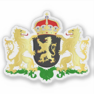Sticker Armoiries du Brabant du Nord, Pays-Bas