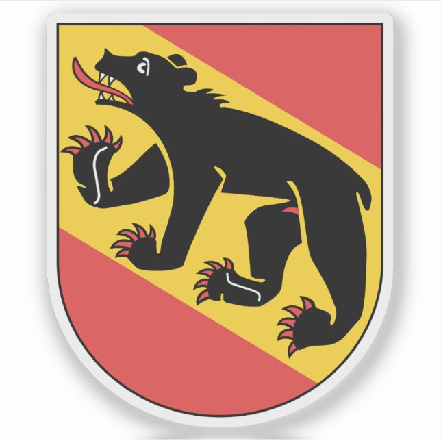 Sticker Armoiries du canton de Berne, Suisse (Devant)