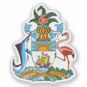 Sticker Armoiries du Commonwealth des Bahamas