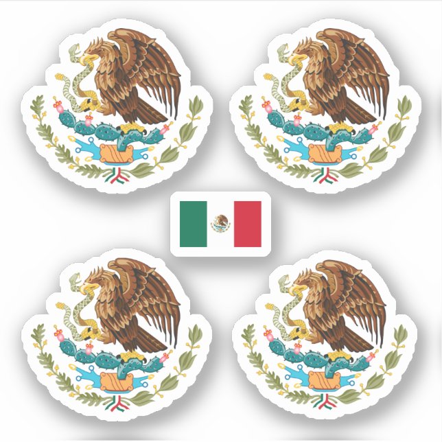 Sticker Armoiries du Mexique (Devant)