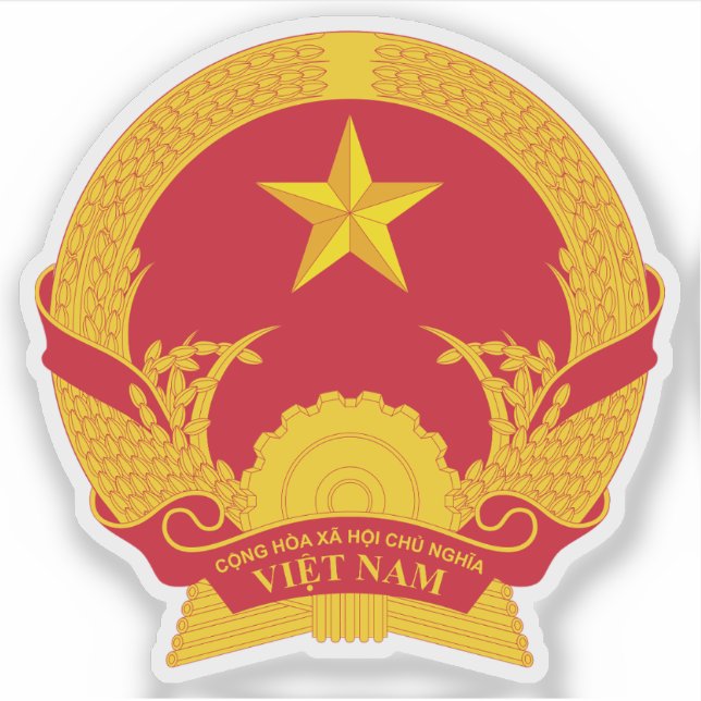 Sticker Armoiries du Vietnam (Devant)