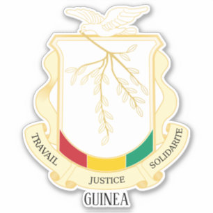 Sticker Armoiries Nationales De Guinée Patriotique