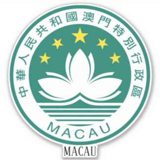 Sticker Armoiries Nationales De Macao Patriotique