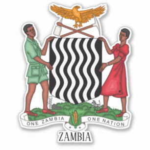 Sticker Armoiries Nationales De Zambie Patriotique