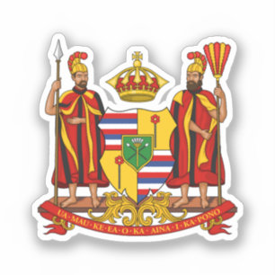 Sticker Armoiries royales du Royaume d'Hawaï