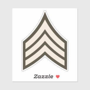 Sticker Army Sergeant rank