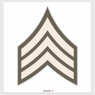 Sticker Army Sergeant rank