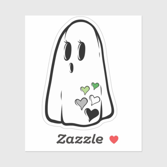 Sticker Aro Pride Ghost (Feuille)