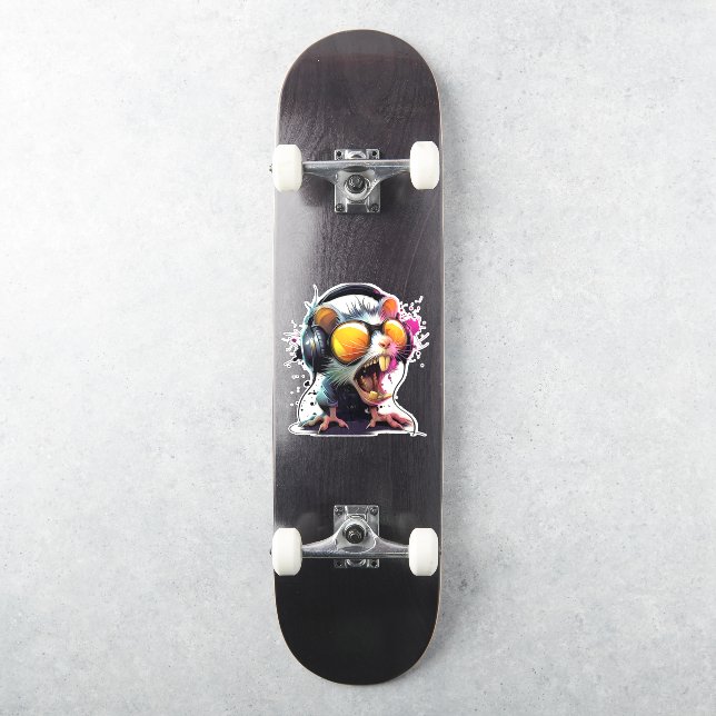 Sticker Arrêt de l'explosion : mode Bête de néon (Skateboard)