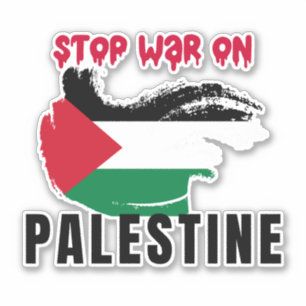 STICKER ARRÊTER LA GUERRE SUR LA PALESTINE