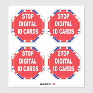 Sticker Arrêter les cartes d'identité numériques