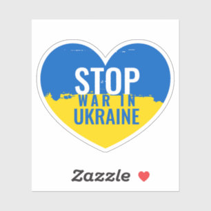 Sticker Arrêtez la guerre en Ukraine