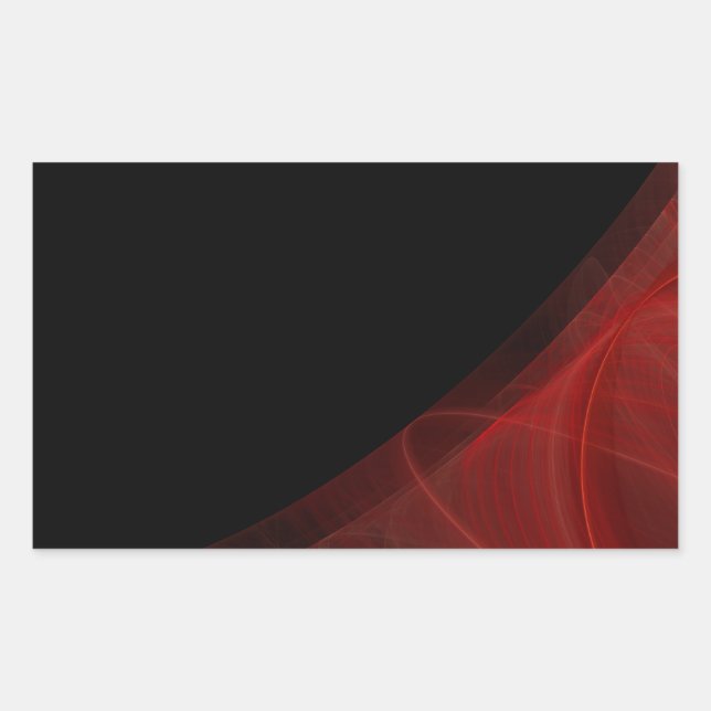 Sticker Arrière - plan fractal rouge et noir (Devant)