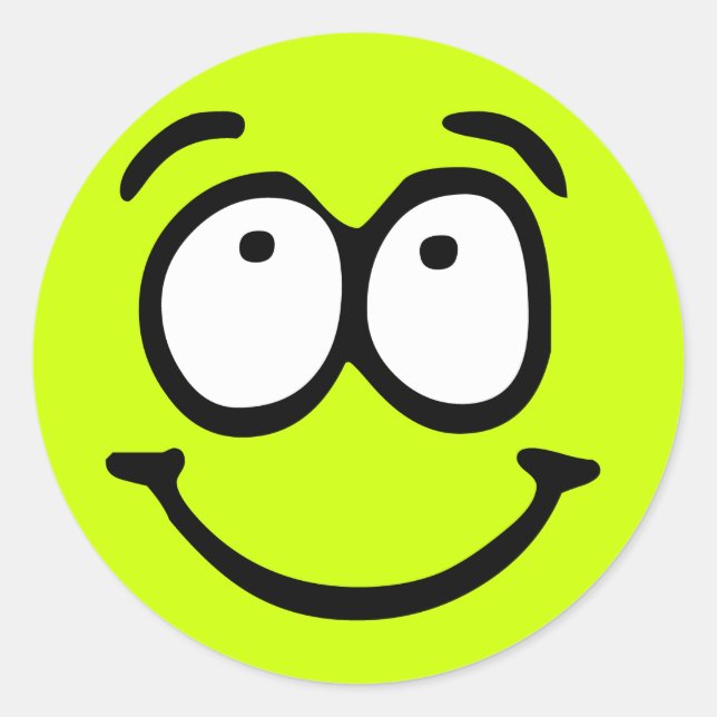 Sticker Arrière - plan personnalisable Emoticon (Devant)