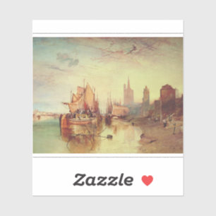Sticker Arrivée d'un paquebot par Joseph Turner
