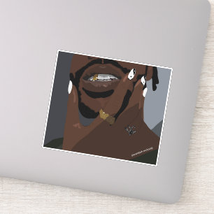 Sticker Art de couple noir (Amour noir)
